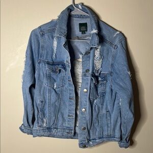 Distressed Blue Denim Jacket